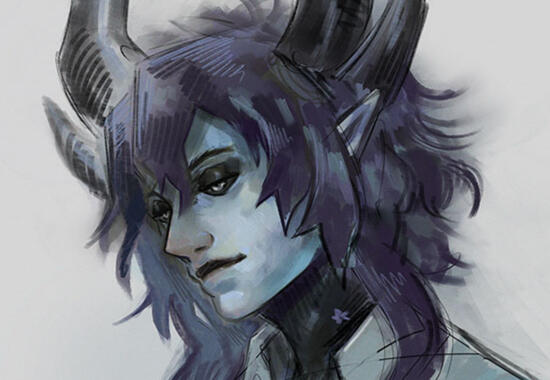 My sona Velstera (art by digimitsu)